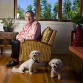 Michael with Stewie and Penny